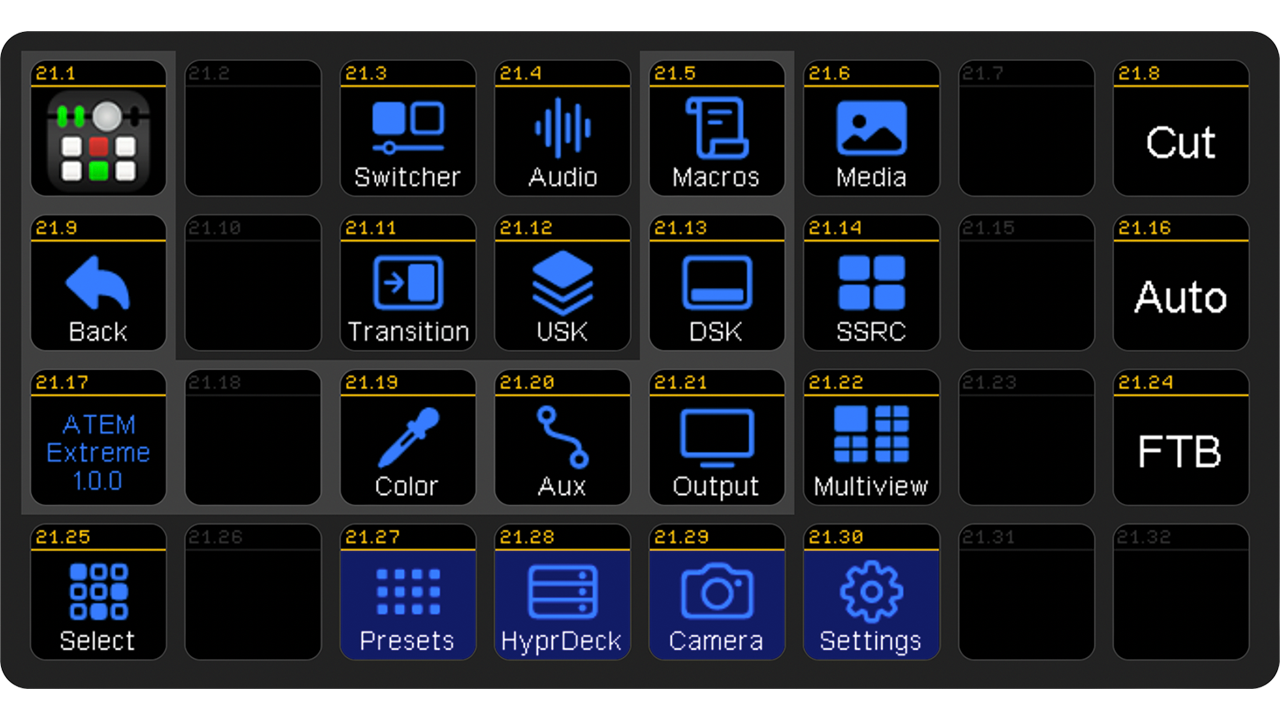 stream deck atem switcher