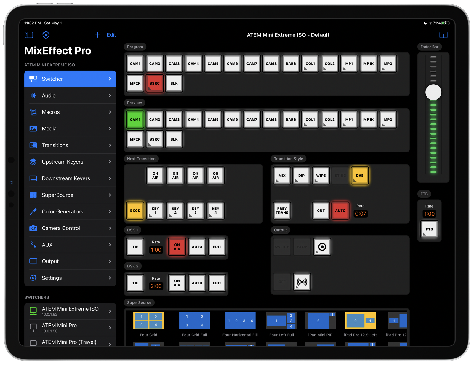 MixEffect on iPadOS